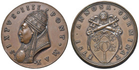 Sisto IV (1471-1484) Medaglia senza data - AE (g 41,72 - Ø 44 mm) Riconio postumo.