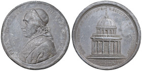 Pio VII (1800-1823) Medaglia 1807 Restaurazione del Tempietto di San Pietro in Montorio - Opus: Mercandetti PB (g 214,00 - Ø 68 mm) Colpi e segni nel ...