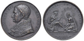 Gregorio XVI (1831-1846) Medaglia An. XII - Opus: Giuseppe Cerbara AE (g 14,60 - Ø 33 mm)