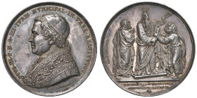 Pio IX (1846-1878) Medaglia An. III - Opus: Giuseppe Cerbara AG (g 34,28 - Ø 44 mm) Colpetti.