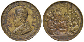 Pio IX (1846-1878) Medaglia An. XXIV Concilio ecumenico vaticano - Opus: C. Moscetti AE (g 39,89 - Ø 43 mm) Colpi al bordo.