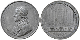 Pio IX (1846-1878) Medaglia 1869 An. XXIV Concilio ecumenico vaticano - PB (g 130,00 - Ø 74 mm) Colpi al bordo.