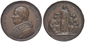 Pio IX (1846-1878) Medaglia An. XXXI San Giuseppe - Opus: Bianchi AE (g 40,07 - Ø 44 mm) Diversi colpi al bordo.