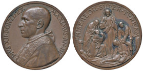 Pio XII (1939-1958) Medaglia An. III - Opus: Mistruzzi AE (g 36,80 - Ø 44 mm) Colpi al bordo. Ossidazioni.