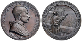 Pio XII (1939-1958) Medaglia An. X - Opus: Mistruzzi AE (g 33,92 - Ø 44 mm)