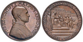 Pio XII (1939-1958) Medaglia An. XVIII - Opus: Mistruzzi AE (g 37,10 - Ø 44 mm)