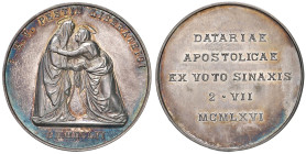 Medaglia votazione dataria apostolica 1966 Liberazione della peste - Opus: Zaccagnini AG (g 22,88 - Ø 36 mm)