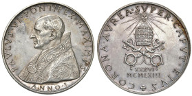 Paolo VI (1963-1978) Medaglia 1963 Incoronazione pontefice - Opus: Giampaoli AG (g 37,74 - Ø 44 mm) Scatola non originale? Graffi al D/ e al R/.