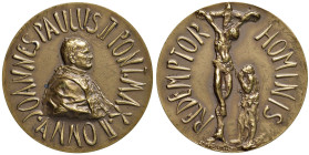 Giovanni Paolo II (1978-2005) Medaglia An. II - AE (g 35,54 - Ø 44 mm)