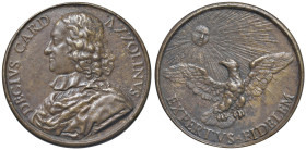 Medaglia religiosa Decio Azzolino (1623-1689) Medaglia senza data - AE (g 67,72 - Ø 59 mm) Riconio postumo.