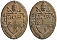 Medaglia pontificia - AE (g 104,00 - 52x37 mm) Forata alla base.