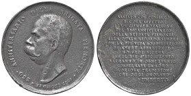 Umberto I (1878-1900) Medaglia 1888 250° anniversario della brigata Piemonte - Opus: Speranza Metallo bianco (g 83,88 - Ø 59 mm)