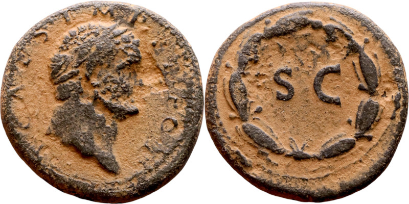 Vespasian (69-79) Syria, Antioch. Obverse: Bust of Emperor. Reverse: Large S C
...