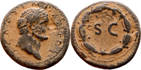 Vespasian (69-79) Syria, Antioch. Obverse: Bust of Emperor. Reverse: Large S C