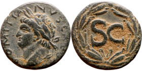 Domitian (81-96) Syria, Antioch. Obverse: Bust of Emperor. Reverse: Large S C