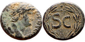 Domitian (81-96) Syria, Antioch. Obverse: Bust of Emperor. Reverse: Large S C