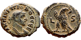 Probus (276-282) Alexandrian Tetradrachm Obverse: Bust of emperor. Reverse: Standing Eagle