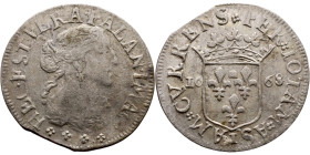 France – 1/12 ecu - 1668