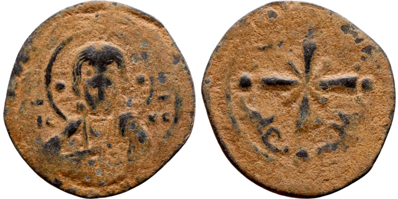 Anonymous Follis attributed to Nikephorus III (1078-1081). Obverse: Bust of Chri...