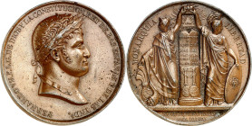 1820. Fernando VII. Pronunciamiento de Riego. (V. 339). Golpecitos. Bronce. 105,35 g. Ø56 mm. MBC+.