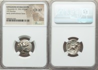 MACEDONIAN KINGDOM. Alexander III the Great (336-323 BC). AR drachm (18mm, 1h). NGC Choice XF. Early posthumous issue of 'Teos', ca. 310-301 BC. Head ...