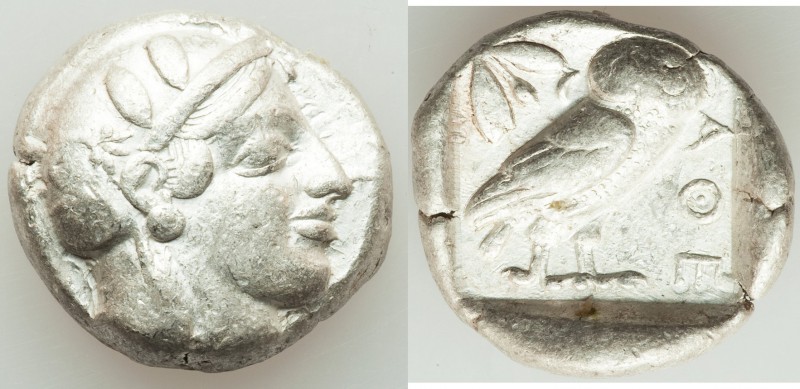 ATTICA. Athens. Ca. 440-404 BC. AR tetradrachm (25mm, 17.10 gm, 10h). Fine. Mid-...