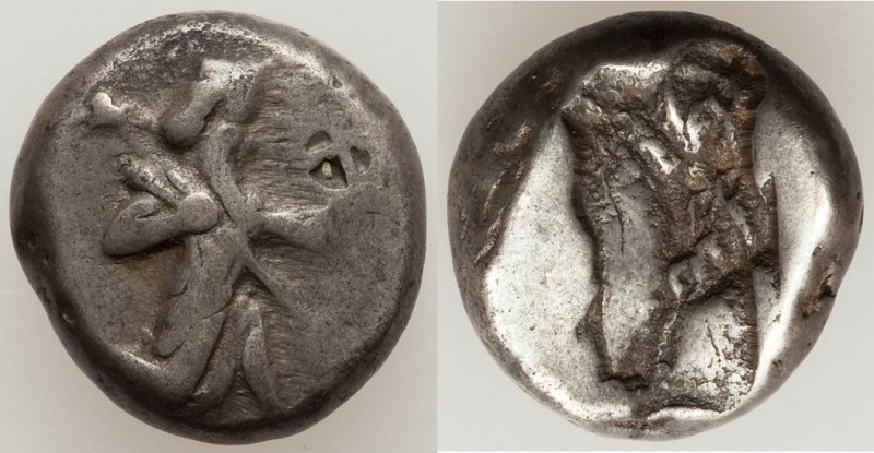 ACHAEMENID PERSIA. Time of Darius I-Xerxes II (ca. 485-420 BC). AR siglos (15mm,...