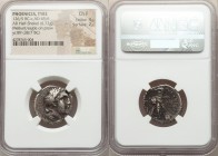 PHOENICIA. Tyre. Ca. 126/5 BC-AD 65/6. AR half-shekel (22mm, 6.72 gm, 12h). NGC Choice Fine 4/5 - 2/5. Dated Civic Year 89 (38/7 BC). Laureate bust of...