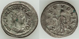 Quietus (AD 260-261). BI antoninianus (22mm, 3.82 gm, 12h). Choice VF. Antioch, AD 260. IMP C FVL QVIETVS P F AVG, radiate, draped and cuirassed bust ...