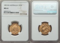 Victoria gold Sovereign 1891-M MS61 NGC, Melbourne mint, KM10. AGW 0.2355 oz.

HID09801242017