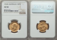 George V gold Sovereign 1924-S AU58 NGC, Sydney mint, KM29.

HID09801242017