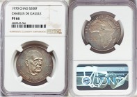 Republic Proof "Charles De Gaulle " 200 Francs 1970-(b) PR66 NGC, Paris mint, KM5. Mintage: 442. 

HID09801242017