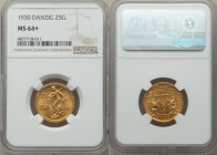 Free City gold 25 Gulden 1930 MS64+ NGC, Berlin mint, KM150, Fr-44. Mintage: 4,000. 

HID09801242017