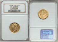 Napoleon gold 20 Francs 1808-A AU55 NGC, Paris mint, KM687.1. Two year type with Napoleon as Emperor of the Republic. AGW 0.1867 oz.

HID09801242017
