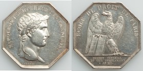 Napoleon silver Octagonal "Ecole de Droit in Paris" Medal or Jeton L'An 12 (1803/1804) XF, Bram-321. 31x31mm. 13.25gm. By Brenet. Laureate head right ...