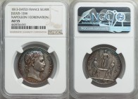 Napoleon silver "Coronation of Napoleon" Medal L'An XIII (1804) AU55 NGC, Bram-327, Julius-1266. 31mm. By Andrieu. A modest certification, perhaps, bu...