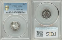 Republic 50 Centimes 1873-A MS66 PCGS, Paris mint, KM834.1. Nicely toned with gray, green and reds over semi-prooflike fields. 

HID09801242017