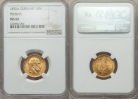 Prussia. Wilhelm I gold 10 Mark 1872-A MS66 NGC, Berlin mint, KM502.

HID09801242017