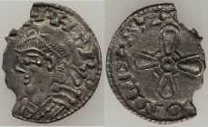 Kings of All England. Harold I (1035-1040) Penny ND (Spring 1036-1038) XF (chipped), Lincoln mint, Sunegod or Sumelede as moneyer, Jewel Cross type, S...