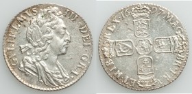 William III 6 Pence 1697 UNC, KM496.1, S-3538. 21mm. 2.97gm. Lustrous and choice. From the Engelen Collection of World Coinage

HID09801242017