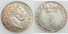 George III 4-Piece Uncertified Maundy Set 1820 AU, 1) Penny - KM668. 2) 2 Pence - KM669. 3) 3 Pence - KM670. 4) 4 Pence - KM671. Sold as is, no return...