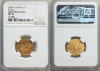 Venice. Ludovico Manin (1789-1797) gold Zecchino ND MS63 NGC, KM755, Fr-1455. 21mm, 3.56gm. LVDOV MANIN / DVX / S M VENET St. Mark standing right, pre...