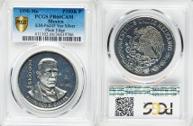 Estados Unidos silver Proof Pattern 100000 Pesos 1990-Mo PR66 Cameo PCGS, KM-Pn245var. Plain Edge variety in Silver. 

HID09801242017