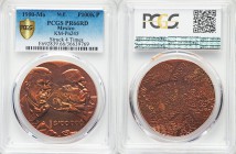 Estados Unidos Mint Error - Quadruple-Struck bronze Proof Pattern 100000 Pesos 1990-Mo PR66 Red PCGS, Mexico City mint, KM-Pn245. Struck 4 times with ...