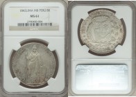 Republic 8 Reales 1842 LM-MB MS61 NGC, Lima mint, KM142.10. Somewhat prooflike surface under light toning. 

HID09801242017