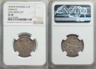 Caracas 2 Reales 1818-BS XF40 NGC, KM-C6.1. Royalist Issue. 

HID09801242017