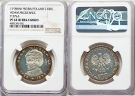 2-Piece Lot of Certified Assorted Issues NGC, 1) Poland: Republic Proof Proba "Adam Mickiewicz" 100 Zlotych 1978-MW - PF68 Ultra Cameo, KM-Pn323. 2) S...