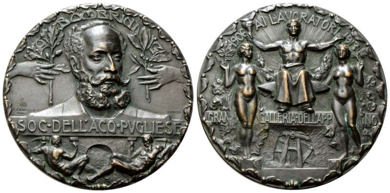 FOGGIA
Durante Vittorio Emanuele III, 1900-1943.
Medaglia 1913 opus F. Cifarie...
