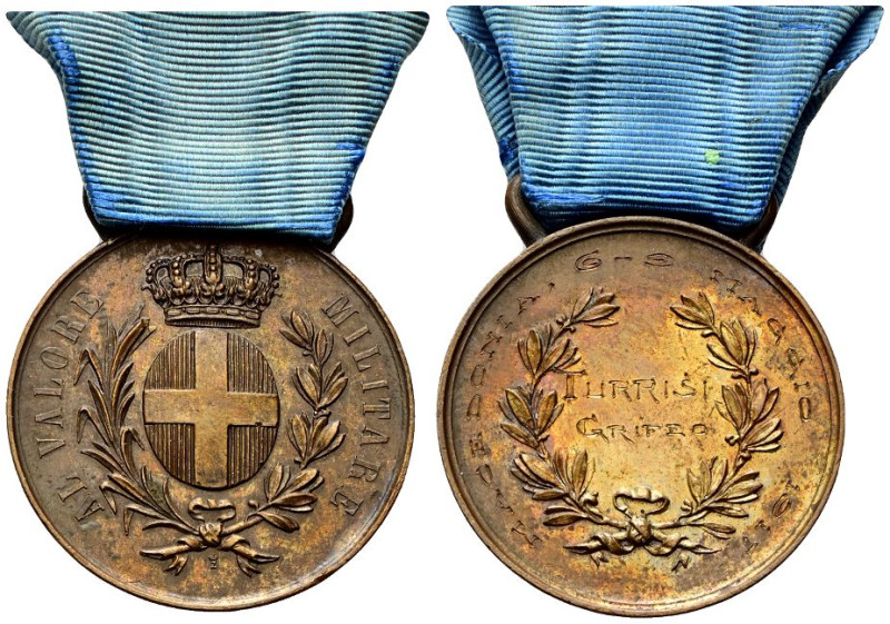 ROMA
Vittorio Emanuele III, 1900-1943.
Medaglia 1917 al valore militare campag...