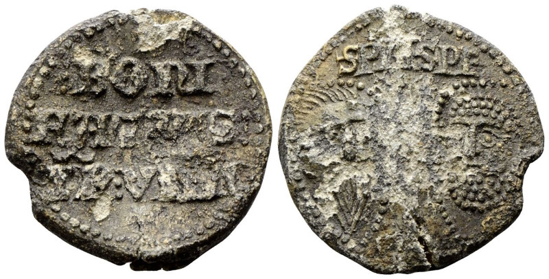 ROMA
Bonifacio IX (Pietro Tomacelli), 1389-1404.
Bolla plumbea.
Pb
gr. 41,06...